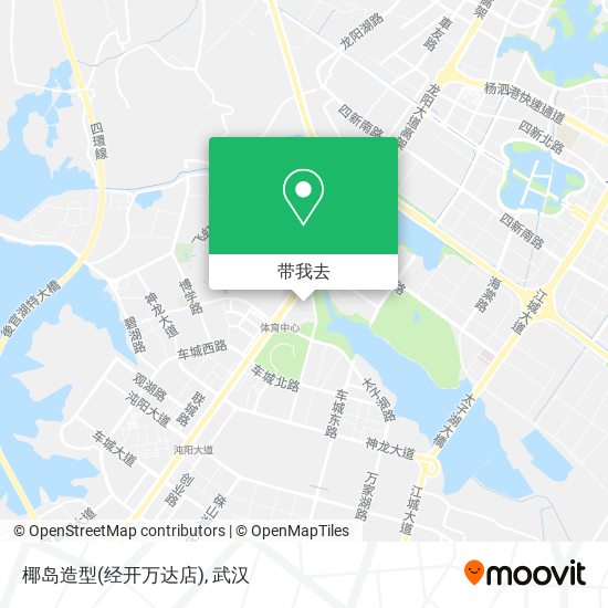 椰岛造型(经开万达店)地图