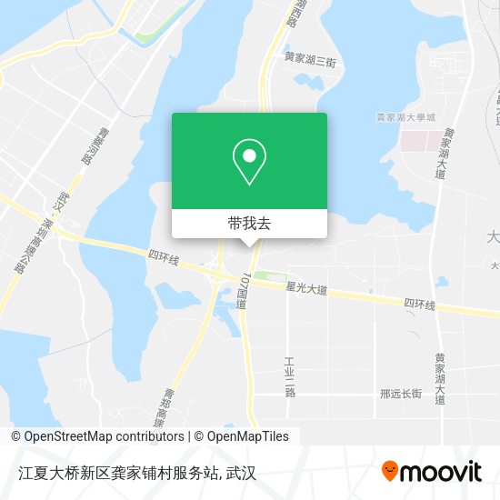 江夏大桥新区龚家铺村服务站地图