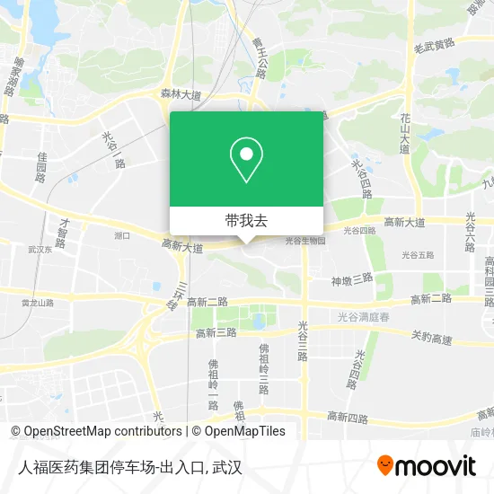 人福医药集团停车场-出入口地图