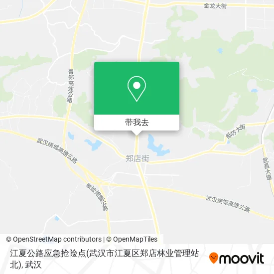 江夏公路应急抢险点(武汉市江夏区郑店林业管理站北)地图