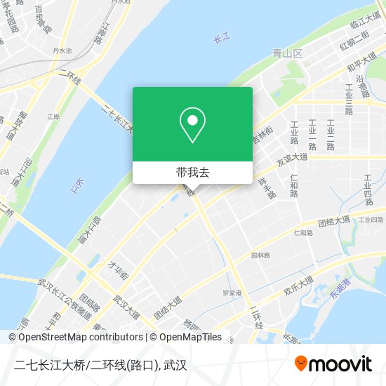 二七长江大桥/二环线(路口)地图