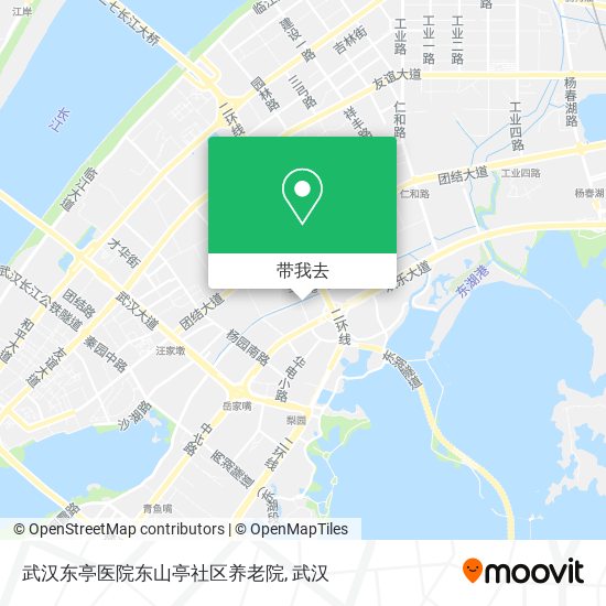 武汉东亭医院东山亭社区养老院地图