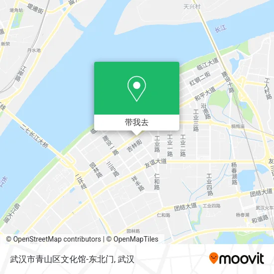 武汉市青山区文化馆-东北门地图