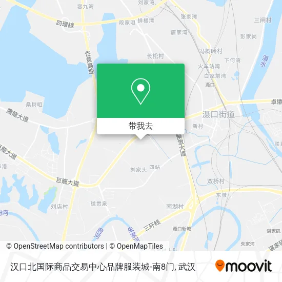 汉口北国际商品交易中心品牌服装城-南8门地图