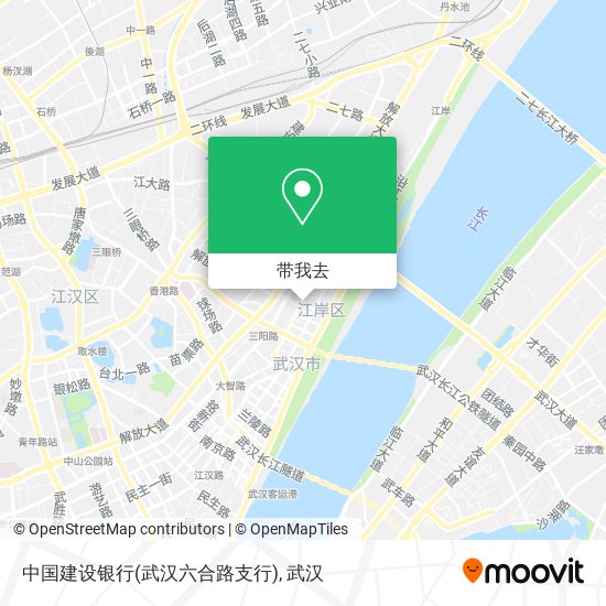 中国建设银行(武汉六合路支行)地图