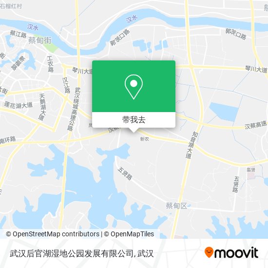 武汉后官湖湿地公园发展有限公司地图