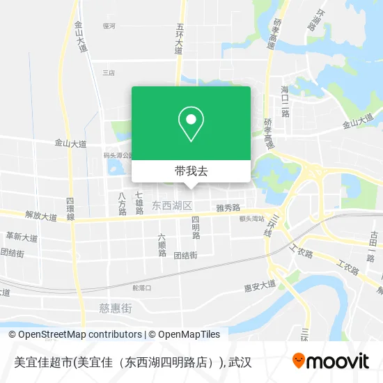 美宜佳超市(美宜佳（东西湖四明路店）)地图