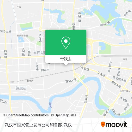武汉市恒兴管业发展公司销售部地图