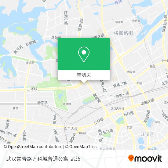 武汉常青路万科城普通公寓地图