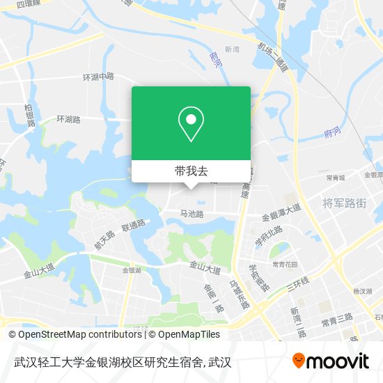 武汉轻工大学金银湖校区研究生宿舍地图