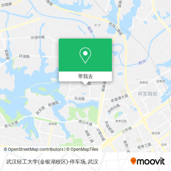 武汉轻工大学(金银湖校区)-停车场地图