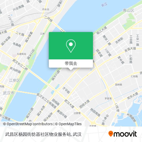 武昌区杨园街纺器社区物业服务站地图