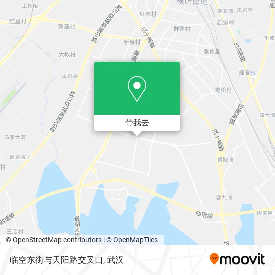 临空东街与天阳路交叉口地图