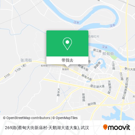 269路(蔡甸大街新庙村-天鹅湖大道大集)地图