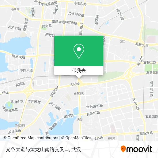 光谷大道与黄龙山南路交叉口地图