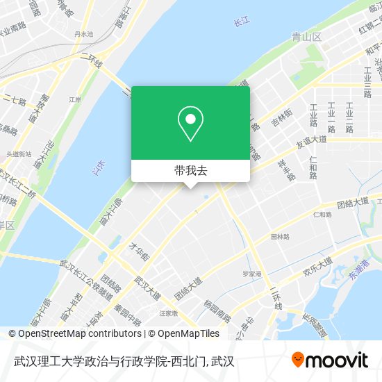 武汉理工大学政治与行政学院-西北门地图