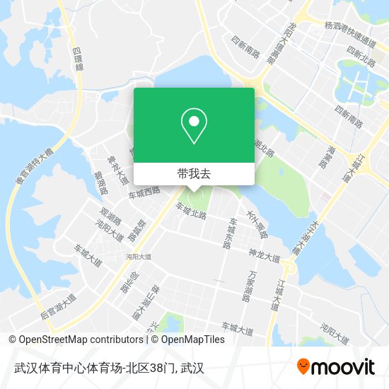 武汉体育中心体育场-北区38门地图