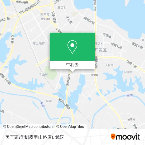 美宜家超市(露甲山路店)地图