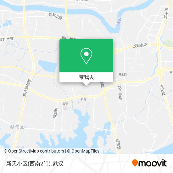 新天小区(西南2门)地图