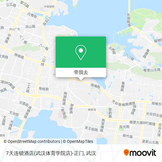 7天连锁酒店(武汉体育学院店)-正门地图