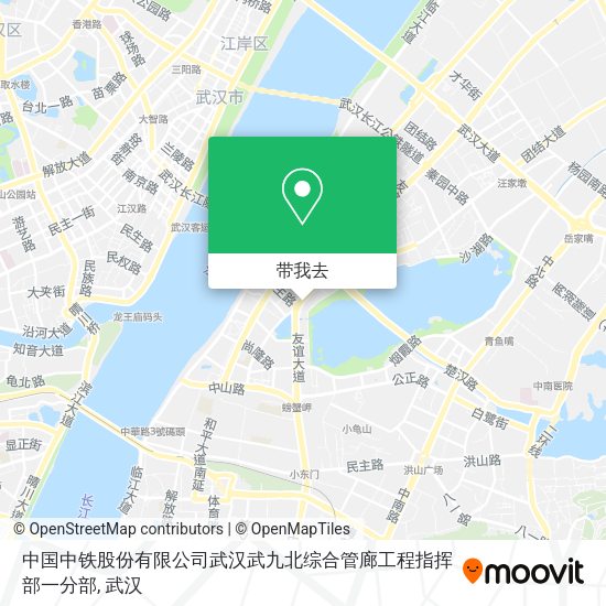 中国中铁股份有限公司武汉武九北综合管廊工程指挥部一分部地图