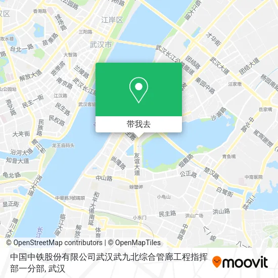 中国中铁股份有限公司武汉武九北综合管廊工程指挥部一分部地图