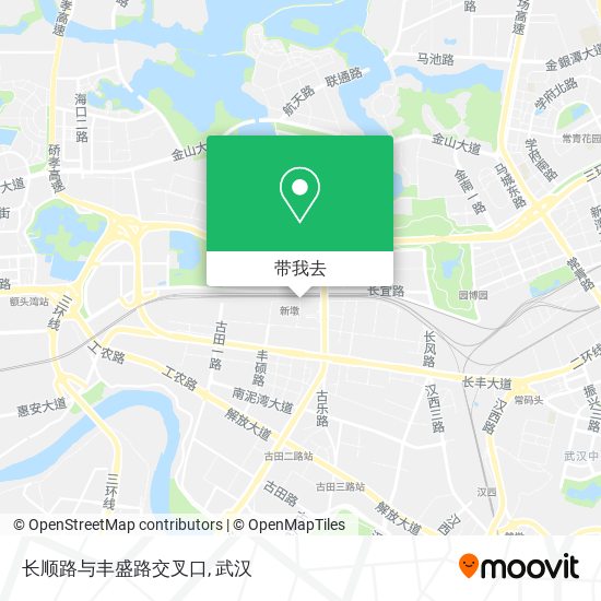 长顺路与丰盛路交叉口地图