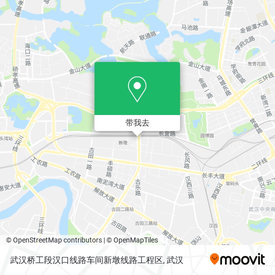 武汉桥工段汉口线路车间新墩线路工程区地图