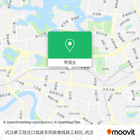 武汉桥工段汉口线路车间新墩线路工程区地图