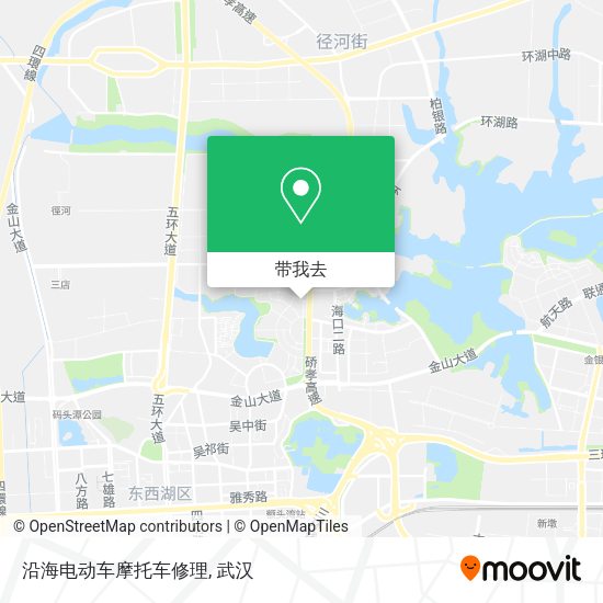 沿海电动车摩托车修理地图