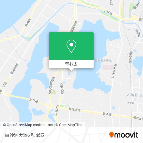 白沙洲大道6号地图