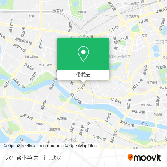 水厂路小学-东南门地图