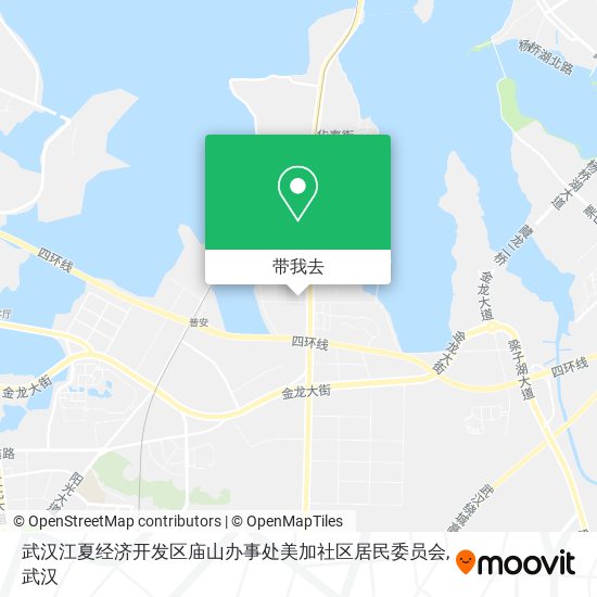 武汉江夏经济开发区庙山办事处美加社区居民委员会地图