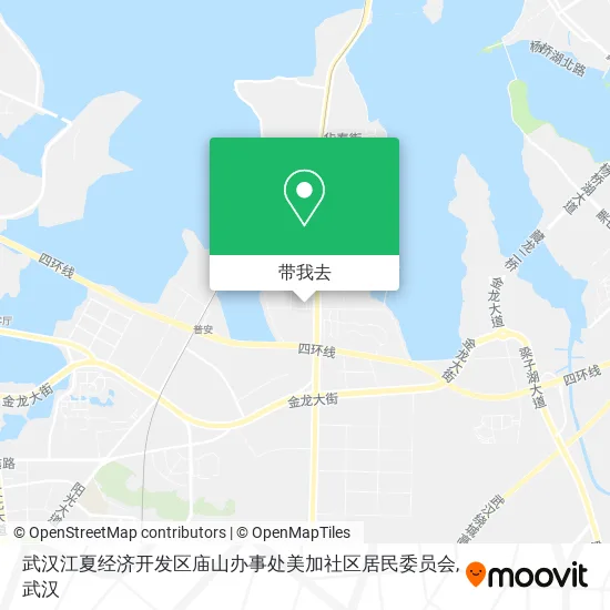 武汉江夏经济开发区庙山办事处美加社区居民委员会地图