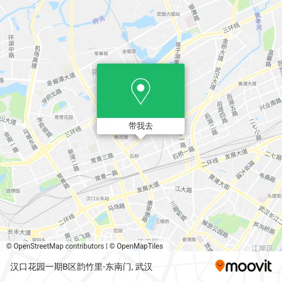 汉口花园一期B区韵竹里-东南门地图