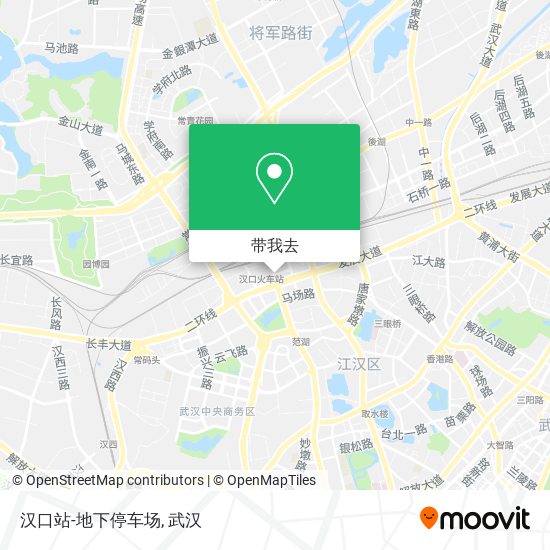 汉口站-地下停车场地图