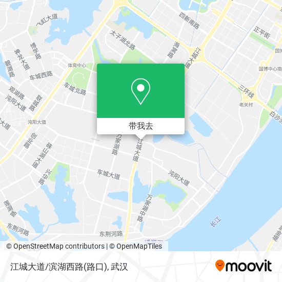 江城大道/滨湖西路(路口)地图