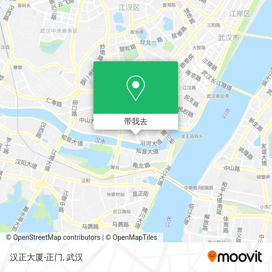 汉正大厦-正门地图