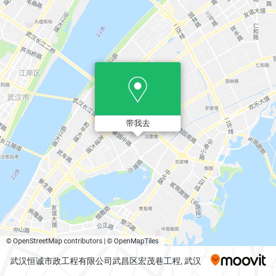 武汉恒诚市政工程有限公司武昌区宏茂巷工程地图