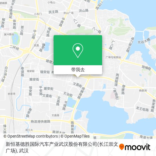 新恒基德胜国际汽车产业武汉股份有限公司(长江崇文广场)地图