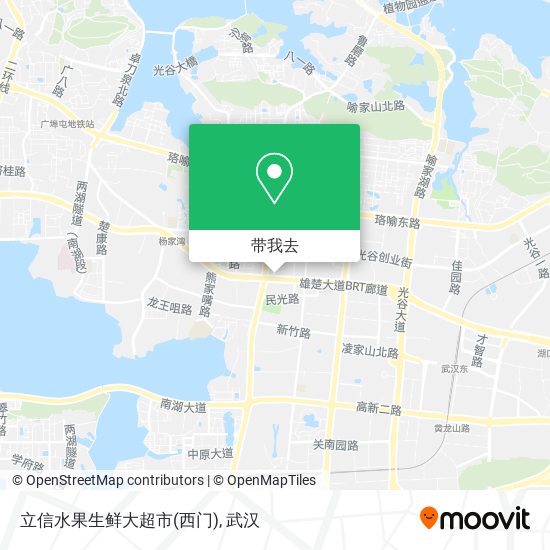 立信水果生鲜大超市(西门)地图