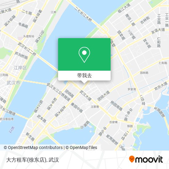 大方租车(徐东店)地图