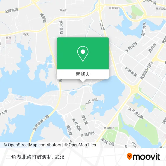 三角湖北路打鼓渡桥地图