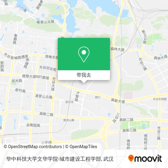 华中科技大学文华学院-城市建设工程学部地图