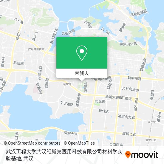 武汉工程大学武汉维斯第医用科技有限公司材料学实验基地地图