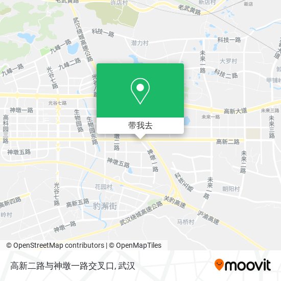 高新二路与神墩一路交叉口地图