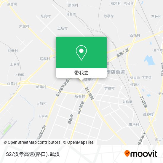 S2/汉孝高速(路口)地图