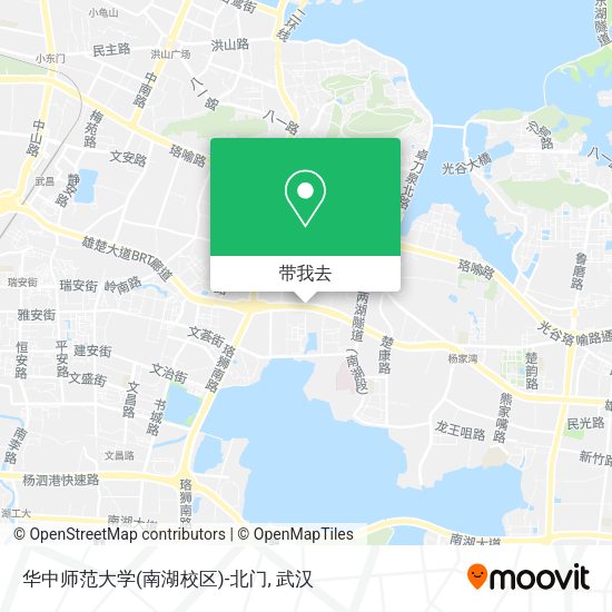 华中师范大学(南湖校区)-北门地图