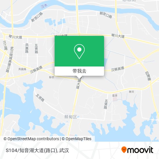 S104/知音湖大道(路口)地图