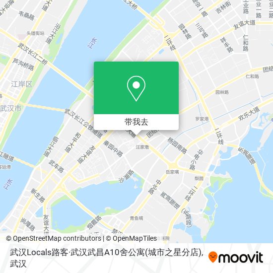 武汉Locals路客·武汉武昌A10舍公寓(城市之星分店)地图